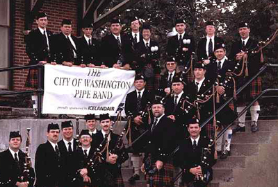 bagpipe players