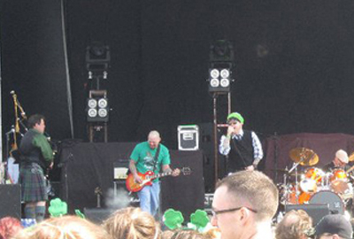 Tim Carey, bagpipe at Shamrock Festival